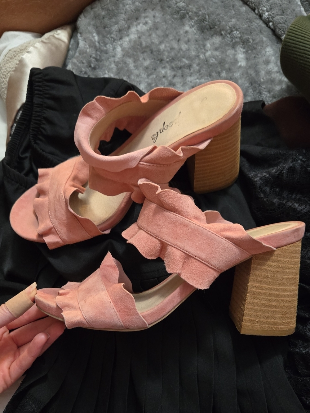 Free People Rosie Ruffle Heels